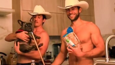 Chace Crawford and Miles Teller Dance Shirtless with Cowboy Hats in New TikTok Video