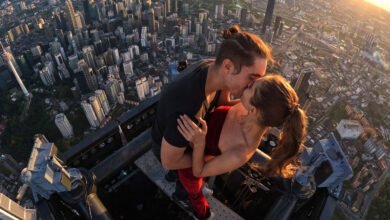 Meet the fearless couple who climbs the world’s tallest buildings – for fun