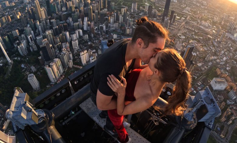 Meet the fearless couple who climbs the world’s tallest buildings – for fun