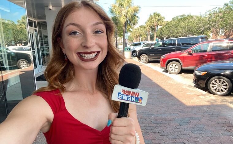 Reporter goes viral for her smooth mic toss when she was unknowingly still on-air