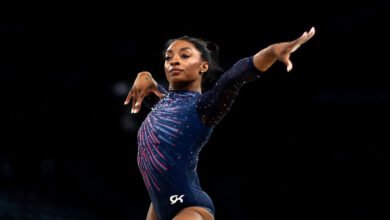 Simone Biles Aggravates Calf Injury In Floor Exercise Warm-Up, Heavily Limping