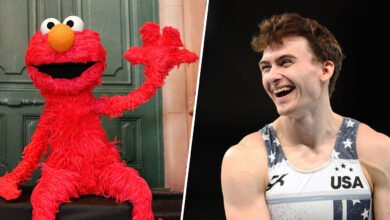 Elmo wants to be a ‘specialist,’ so gymnast Stephen Nedoroscik gave him perfect advice