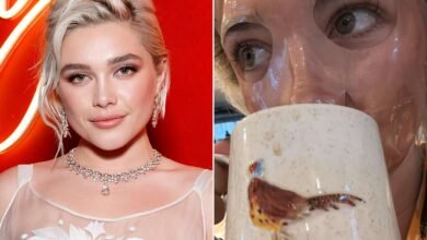 Florence Pugh Sports Face Mask amid Early Morning Beauty Prep: ‘6am Hit Different on Monday’