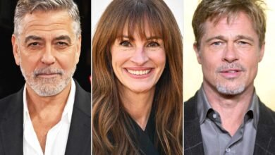 George Clooney Says He and Julia Roberts Would Text Brad Pitt Together While Filming ‘Ticket to Paradise’