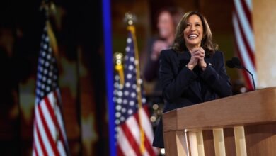 Kamala Harris Wraps Herself In History & The Flag For Often Blistering Takedown Of Donald Trump In DNC Acceptance Speech