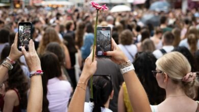 Taylor Swift fans gather in Vienna’s streets to sing her songs after canceled concerts