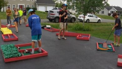 #TheMoment a 12-year-old created a mini-golf course on his driveway