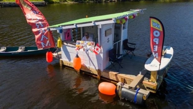 #TheMoment boaters flocked to a New Brunswick ice cream dock