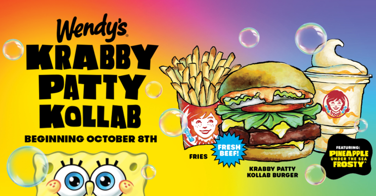 Are you ready, kids? Wendy’s debuts ‘SpongeBob’ Krabby Patty burger and Frosty