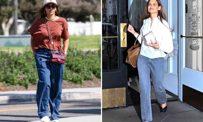 Katie Holmes and Jessica Alba Are Wearing These Comfy Jeans — Steal Their Style from 