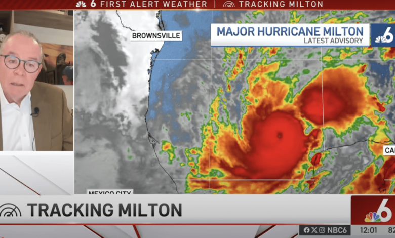 NBC Meteorologist Chokes Up While Reporting On Hurricane Milton: “This Is Just Horrific”