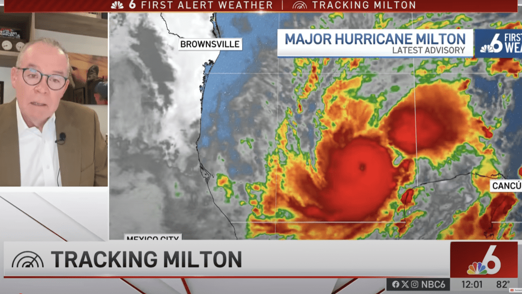 NBC Meteorologist Chokes Up While Reporting On Hurricane Milton: “This Is Just Horrific”