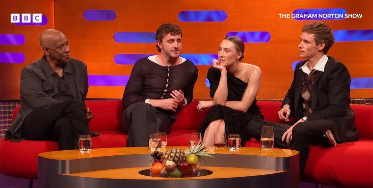 Saoirse Ronan silences Paul Mescal and other male actors as they joke about self-defense