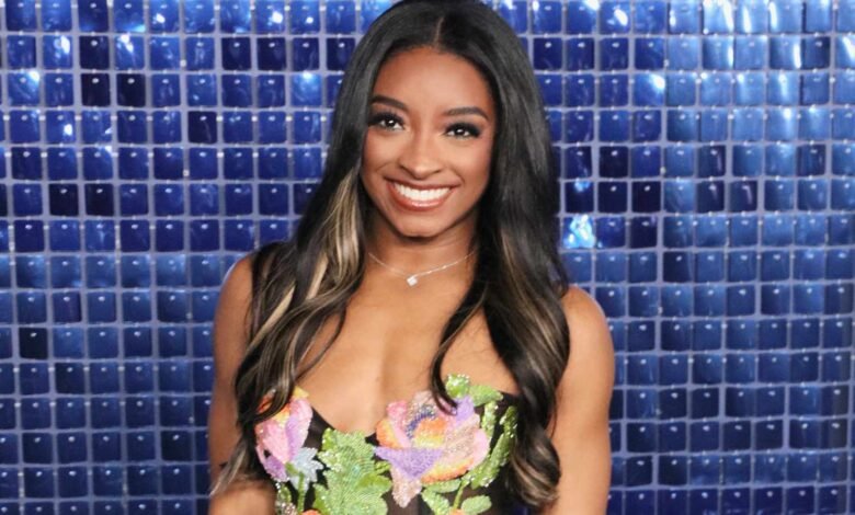 Simone Biles Rocks Sheer, Underwear-Flashing Gown at Her Doc Premiere