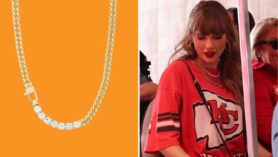 Taylor Swift’s Bejeweled Game Day Necklace Sold Out in Mere Hours — and It’s Finally Back in Stock