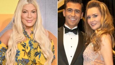 Tori Spelling Kisses ‘DWTS’ Pro Ezra Sosa at Gala, Tells Anna Delvey ‘You Were Missed’