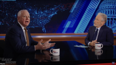 ‘The Daily Show’: Tim Walz Tells Jon Stewart Many Republicans “Want To Find A Reason” Not To Vote For Trump