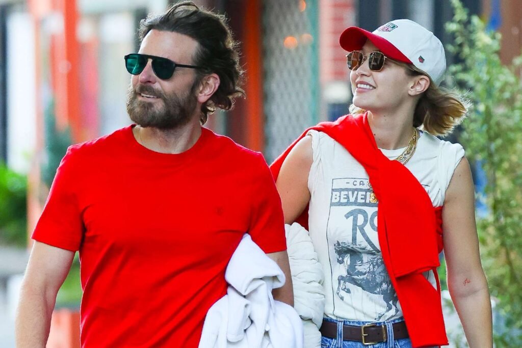 Bradley Cooper and Gigi Hadid Spend a Windy Day in New York City, Plus Chris Evans, Nicole Kidman and More