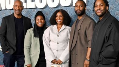 Denzel Washington and Wife Paulette Support Sons John David and Malcolm at The Piano Lesson Premiere