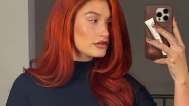 Hailey Bieber Takes Us Back to 2002 in Red Wig and Low-Rise Cargos for Spot-on ‘Kim Possible’ Halloween Costume