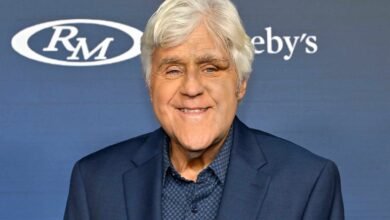 Jay Leno Appears to Cover Bruises from Fall with Makeup for amfAR Las Vegas: See the Photo