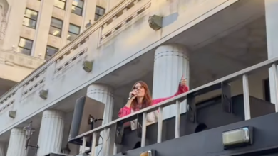 Kate Nash (and Her “Bum on the Back of a Fire Truck”) Protests Outside Live Nation, Spotify Offices │ Exclaim!