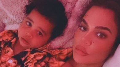 Khloé Kardashian and Son Tatum Wear Matching Kris Jenner-Themed Pajamas for the Momager’s 69th Birthday